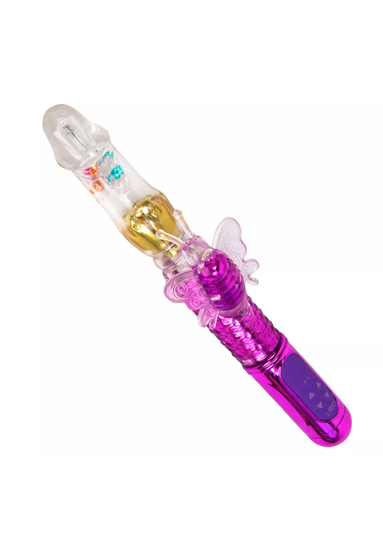 Jack Rabbit Vib Dildo Vibrador con Estimulador de Clitoris Lencería