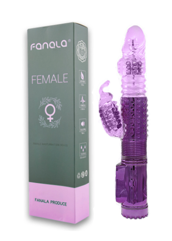 Dildo Vibrador con Estimulador de Clítoris: Sube&Baja