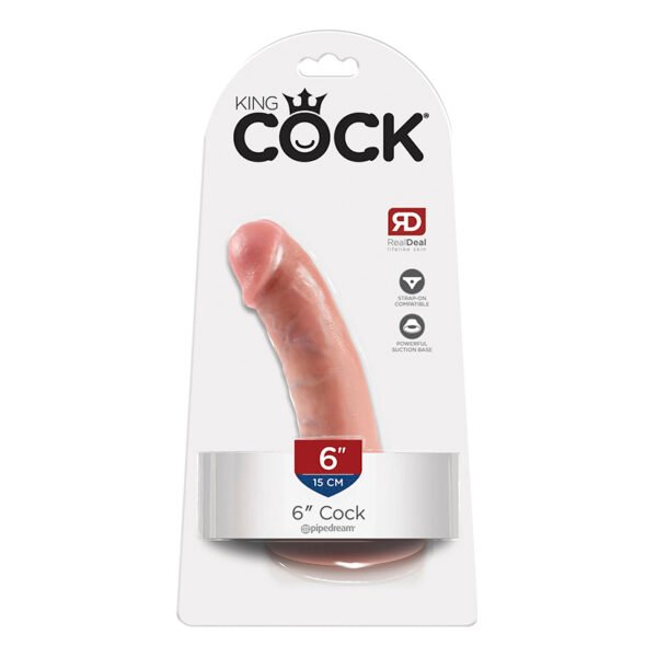 Dildo con Ventosa: King Cock 6"