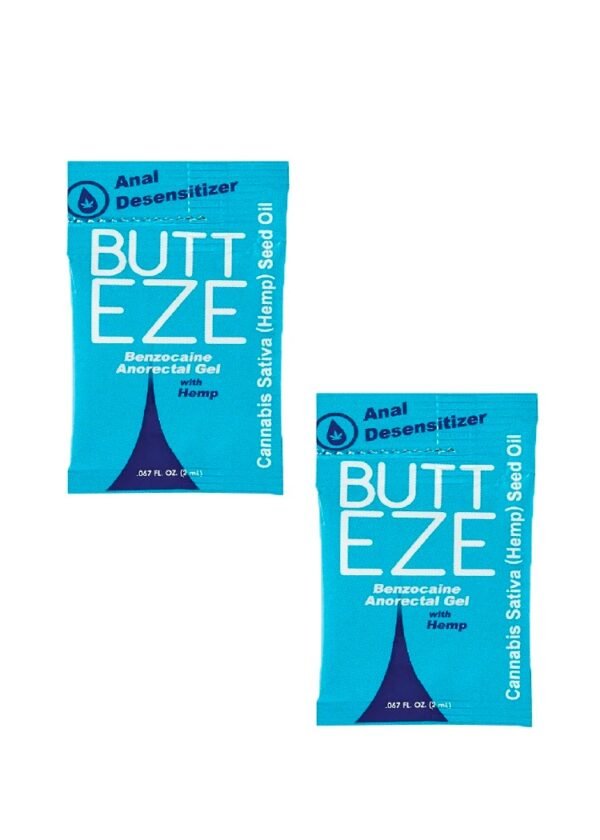 Lubricante con Relajante Anal: Butt-Eze (2 sobres)
