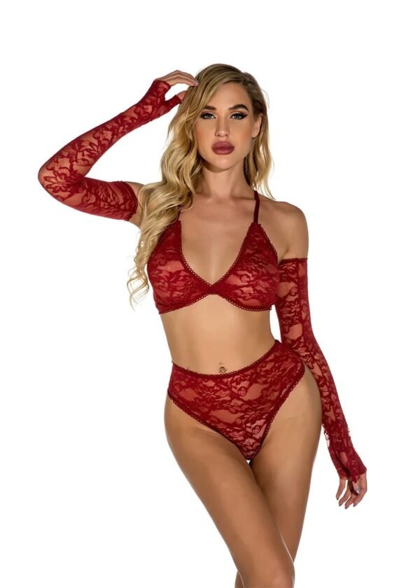 Sensual Conjunto de Lenceria de Dos Piezas