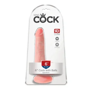 King Cock 6″ – Dildo con Bolas