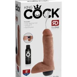 King Cock 8″: Dildo Eyaculador + Bolas