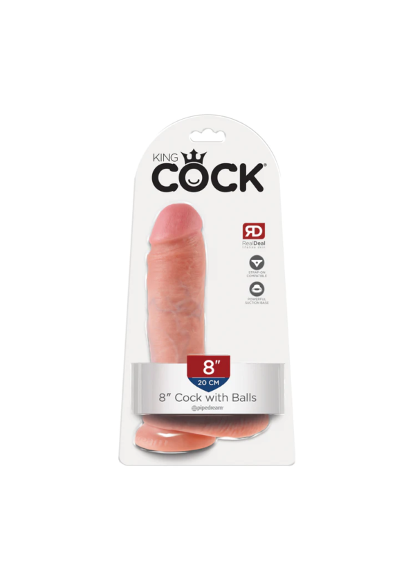 King Cock 8" - Dildo con Bolas
