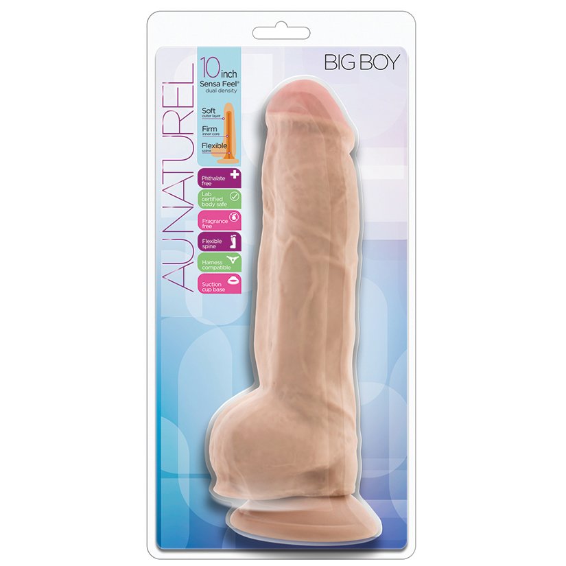 AuNatural BigBoy 10": Dildo con Bolas
