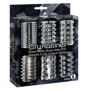 The 9's Crystalline - Pack de 6 fundas para pene