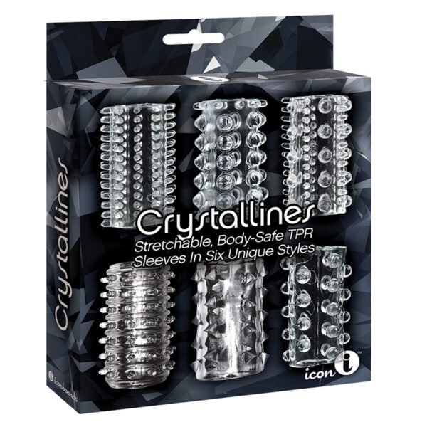 The 9's Crystalline - Pack de 6 fundas para pene