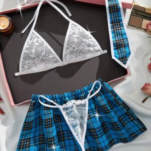 ❤️Conjunto de tres piezas estilo colegiala traviesa
