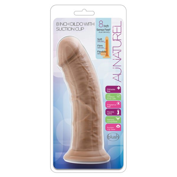 Dildo con ventosa: Au Natural 8"