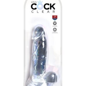 Dildo con bolas realista: King Cock 7"