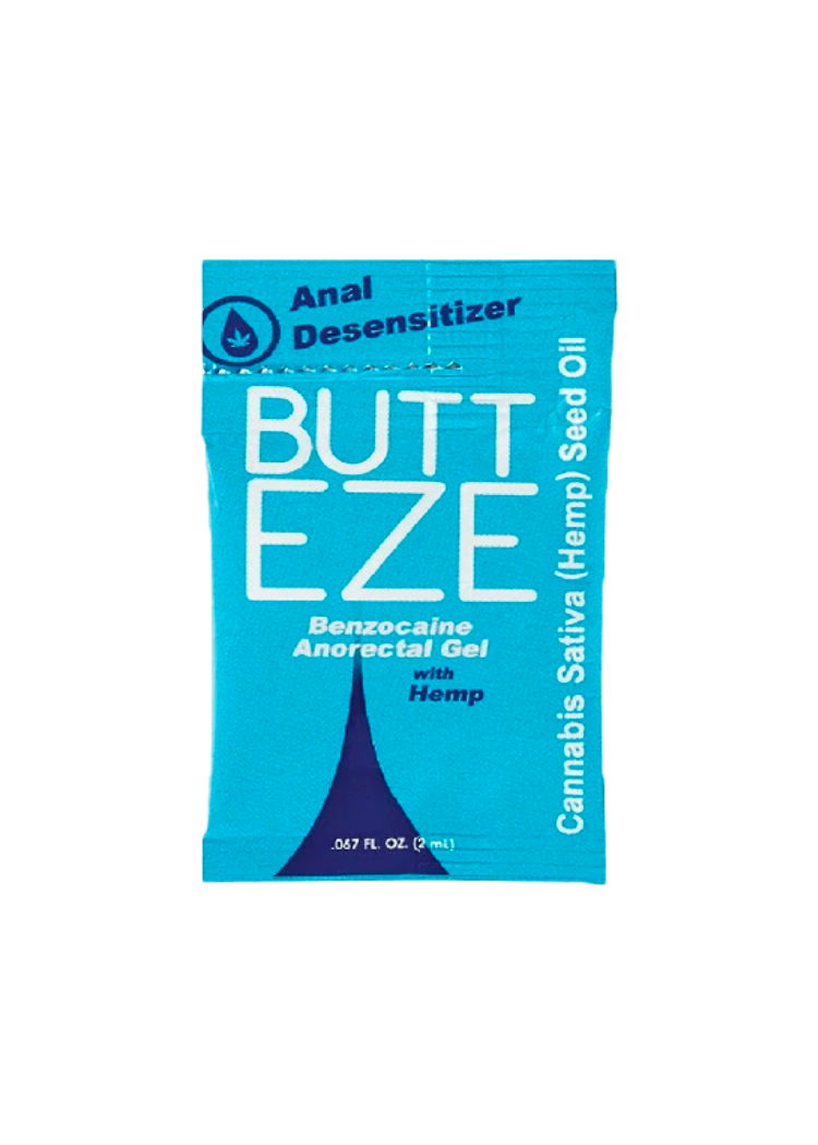 Lubricante con Relajante Anal: Butt-Eze (2 sobres) - Lenceria 69 Honduras