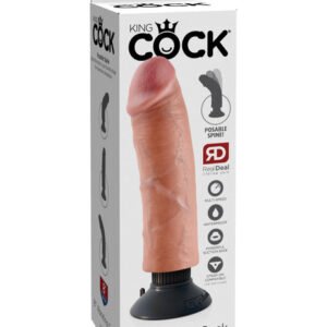King Cock 8": Dildo Vibrador + Ventosa