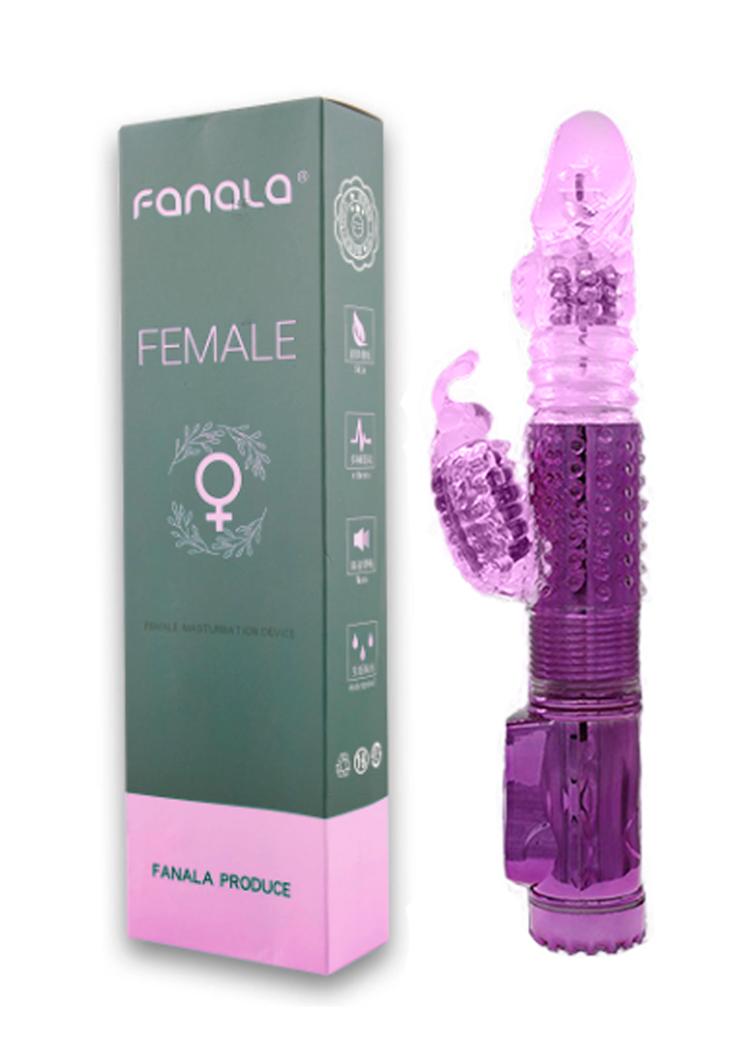 Sube&Baja – Dildo Vibrador con Estimulador de Clitoris