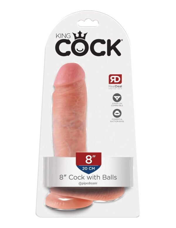 King Cock 8″ – Dildo con Bolas