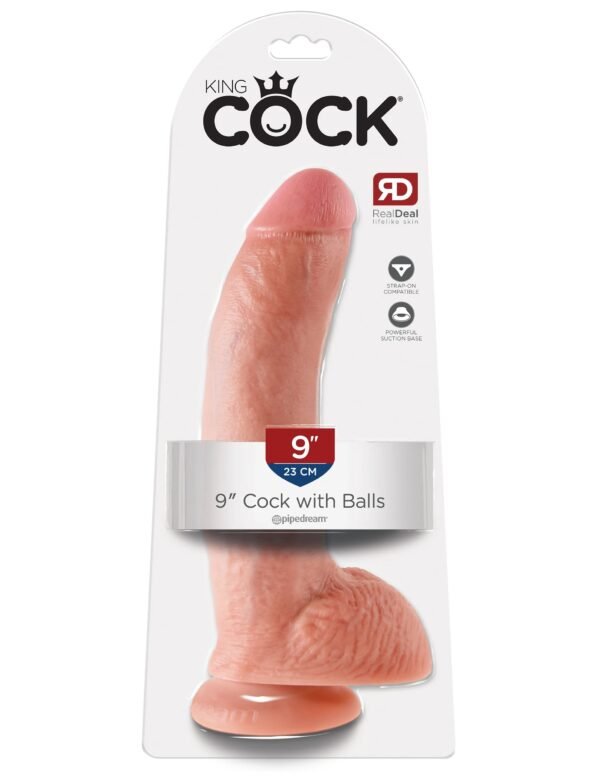 King Cock 9″ – Dildo con Bolas y Ventosa