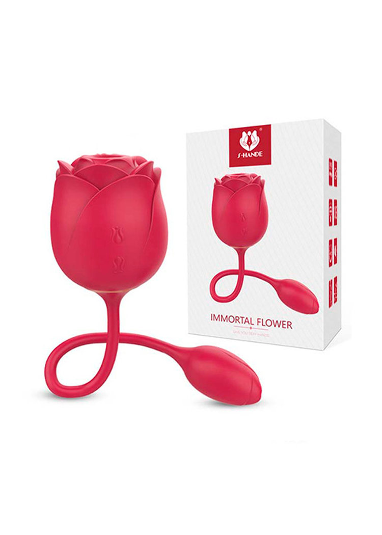 Juguete con Succion y Vibrador: S-Hande Inmortal Flower
