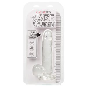 Dildo con bolas realista: Queen Size 6″