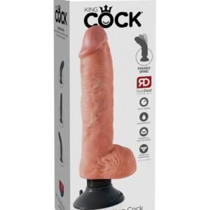 King Cock 10″: Dildo con Bolas + Vibrador