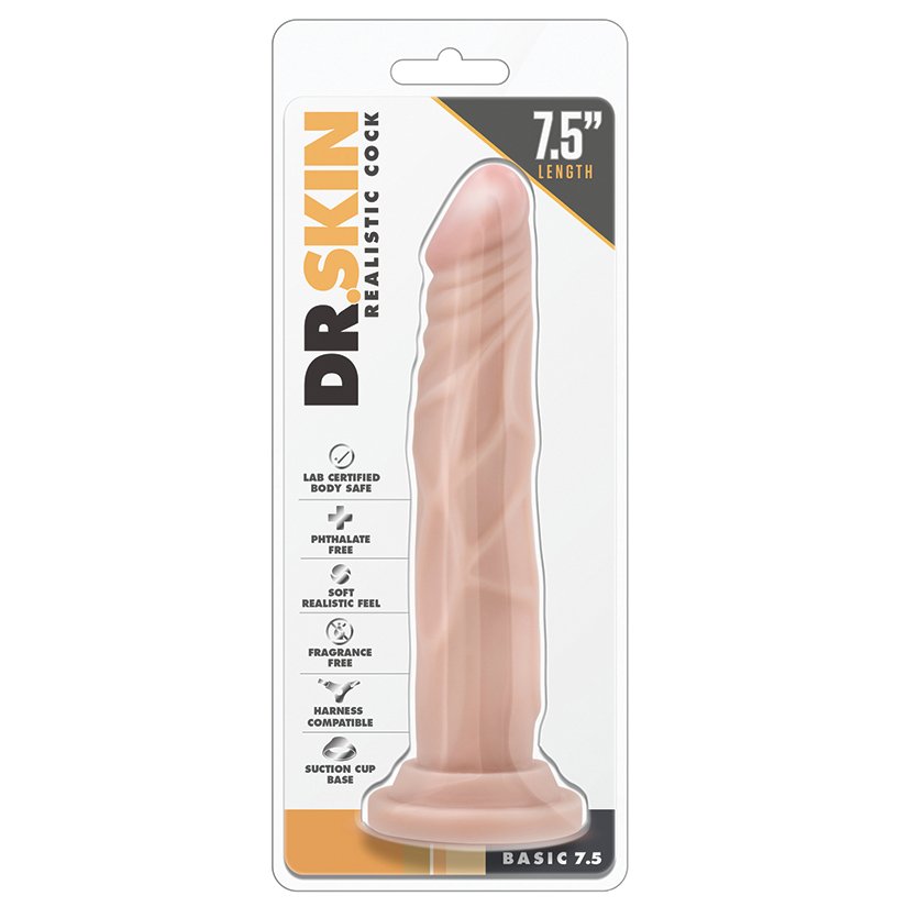 Dr Skin BasicFlesh 7″ – Dildo Realista con Ventosa