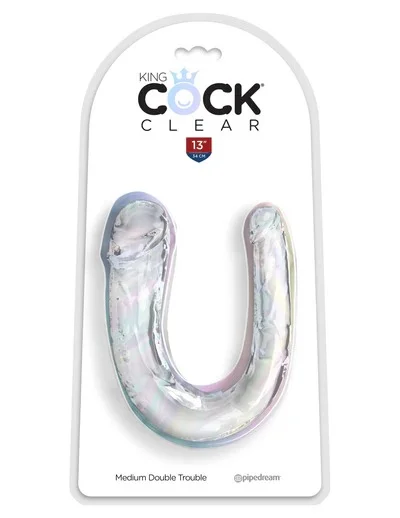 King Cock Double Trouble: Dildo doble en forma de U