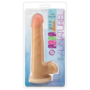 AuNaturel Sam 7″: Dildo realista con bolas